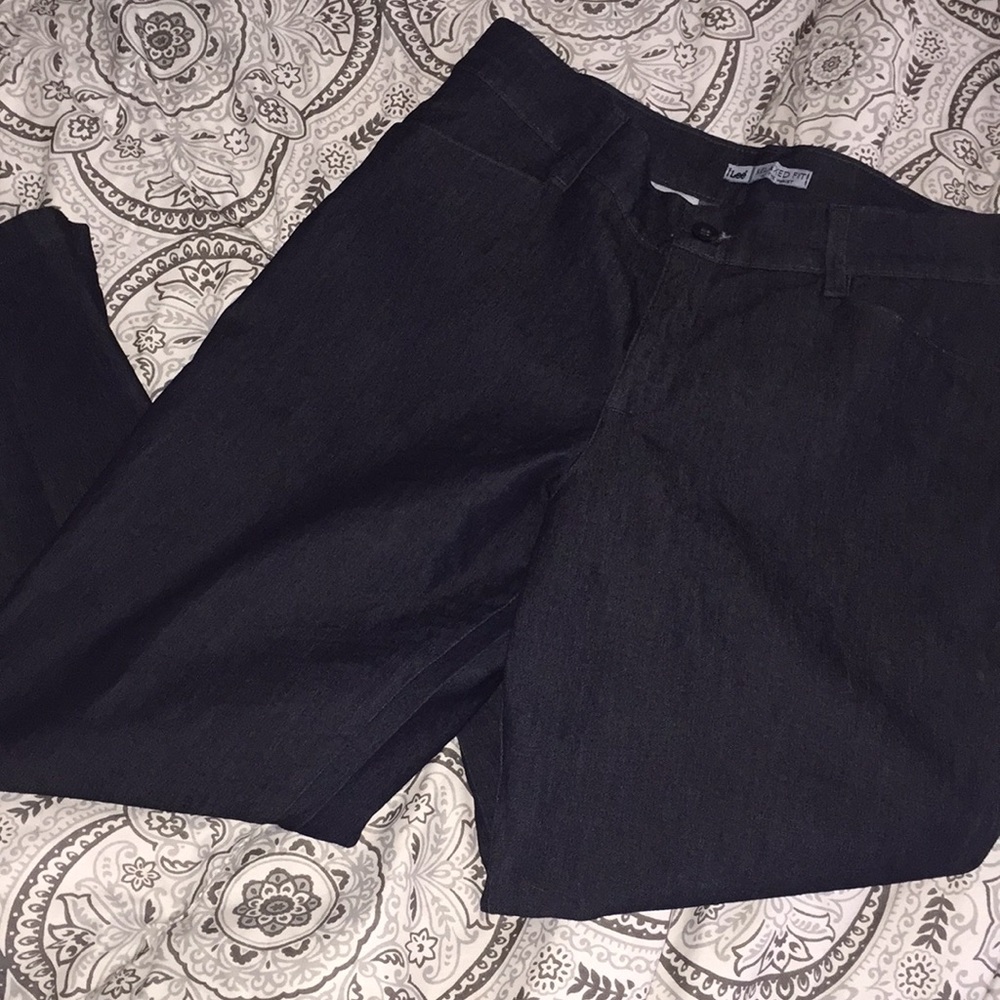 Lee Relaxed Fit Dressy Denim Slacks
